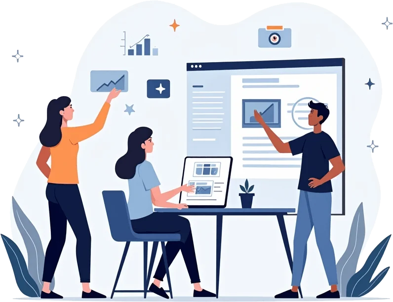 Social Media Marketing Illustration